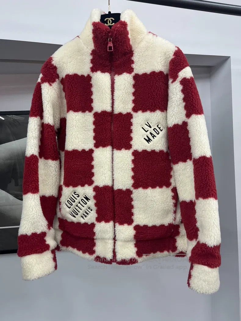 Louis Vuitton Louis Vuitton Nigo Co-branded Red and White Checked Polar Size US S / EU 44-46 / 1 - 1 Thumbnail