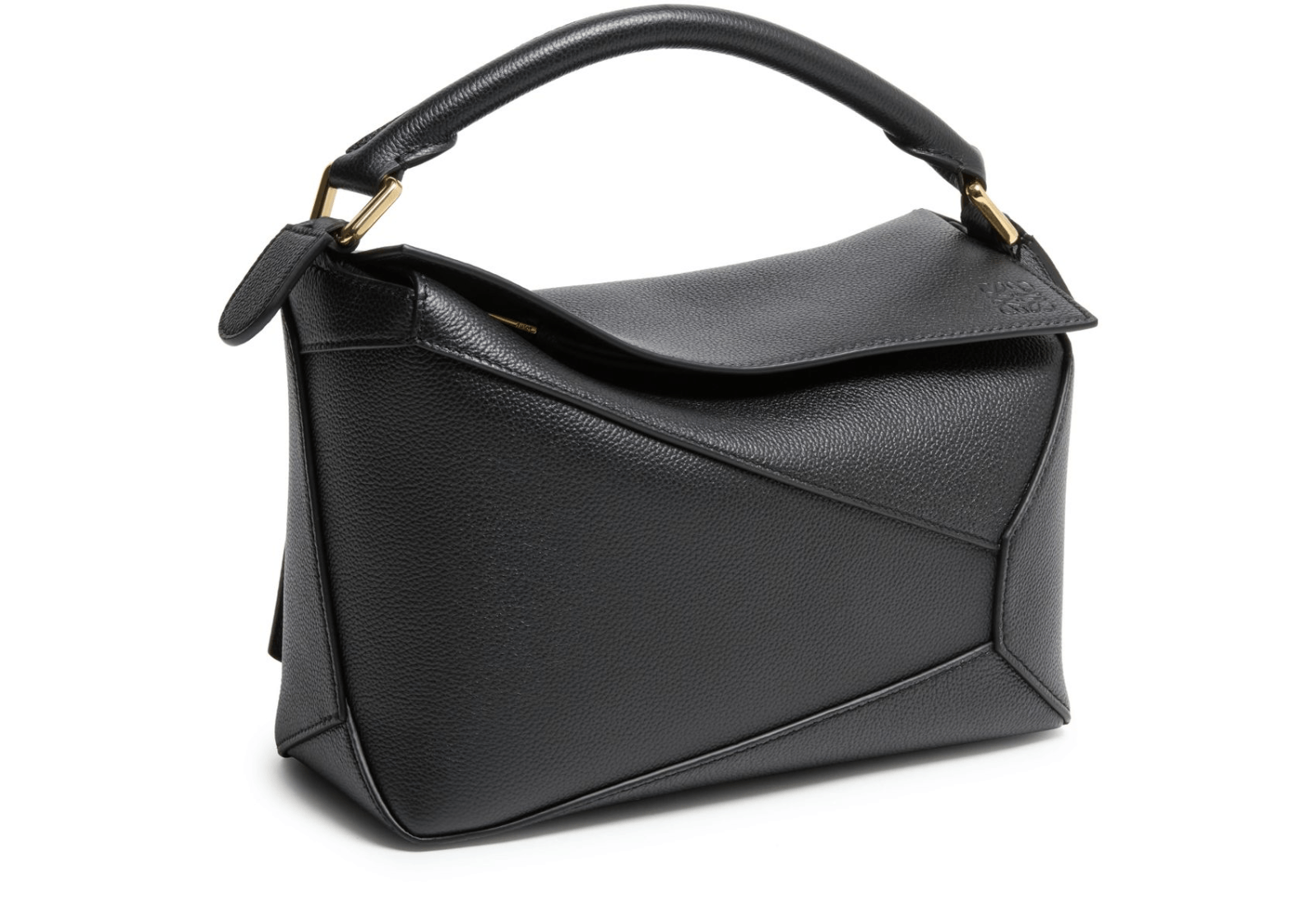 Loewe LOEWE Puzzle Small Edge Black Leather Handbag New Auth Size ONE SIZE - 2 Thumbnail