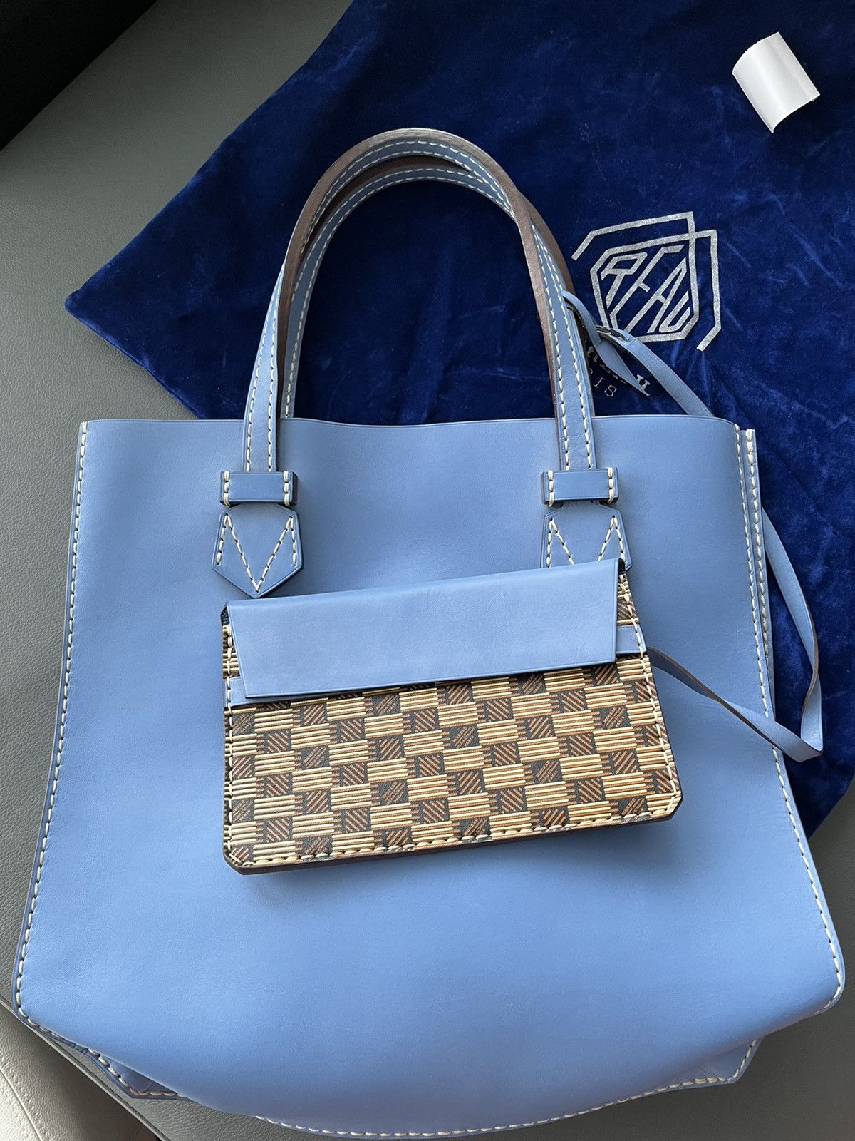 Moreau Paris Brand New Sold Out Vintage Moreau Paris Leather Tote Bag Size ONE SIZE - 20 Thumbnail