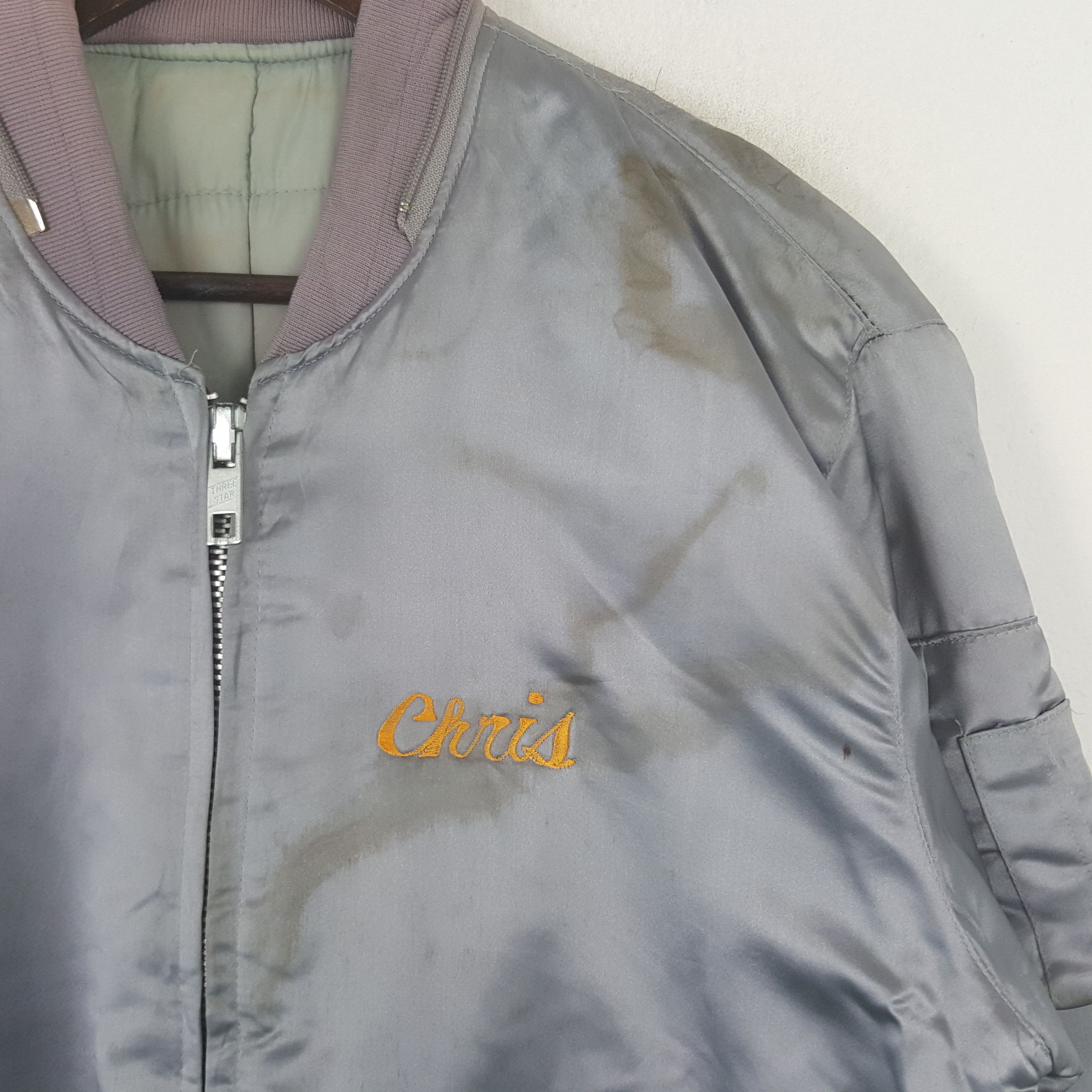 Designer Vintage Chris Team Spirit 89 Embroidered Bomber Jacket Size US M / EU 48-50 / 2 - 4 Thumbnail