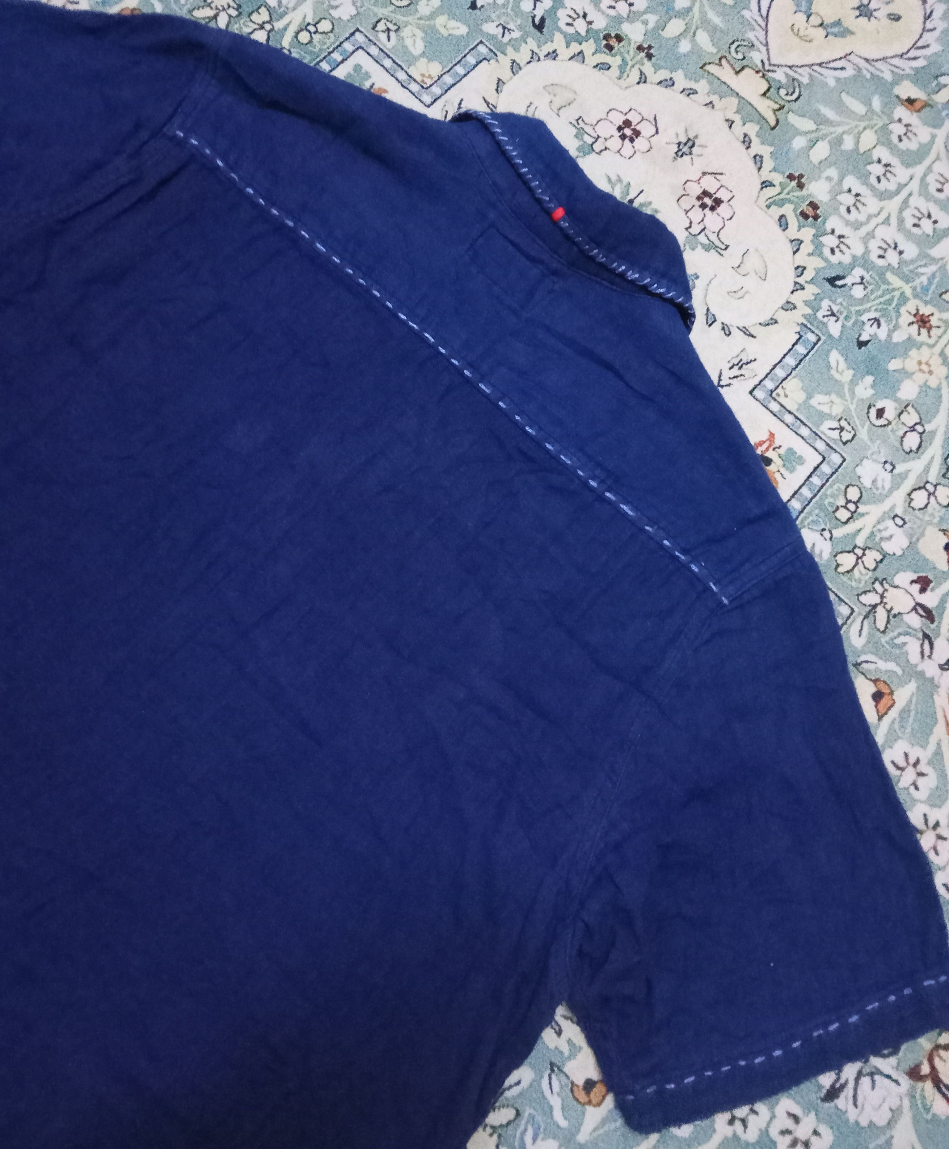 Japanese Brand Chiang Mai Deluxe Gaijin Made Rare Patchwork Design Shirt Size US S / EU 44-46 / 1 - 10 Thumbnail