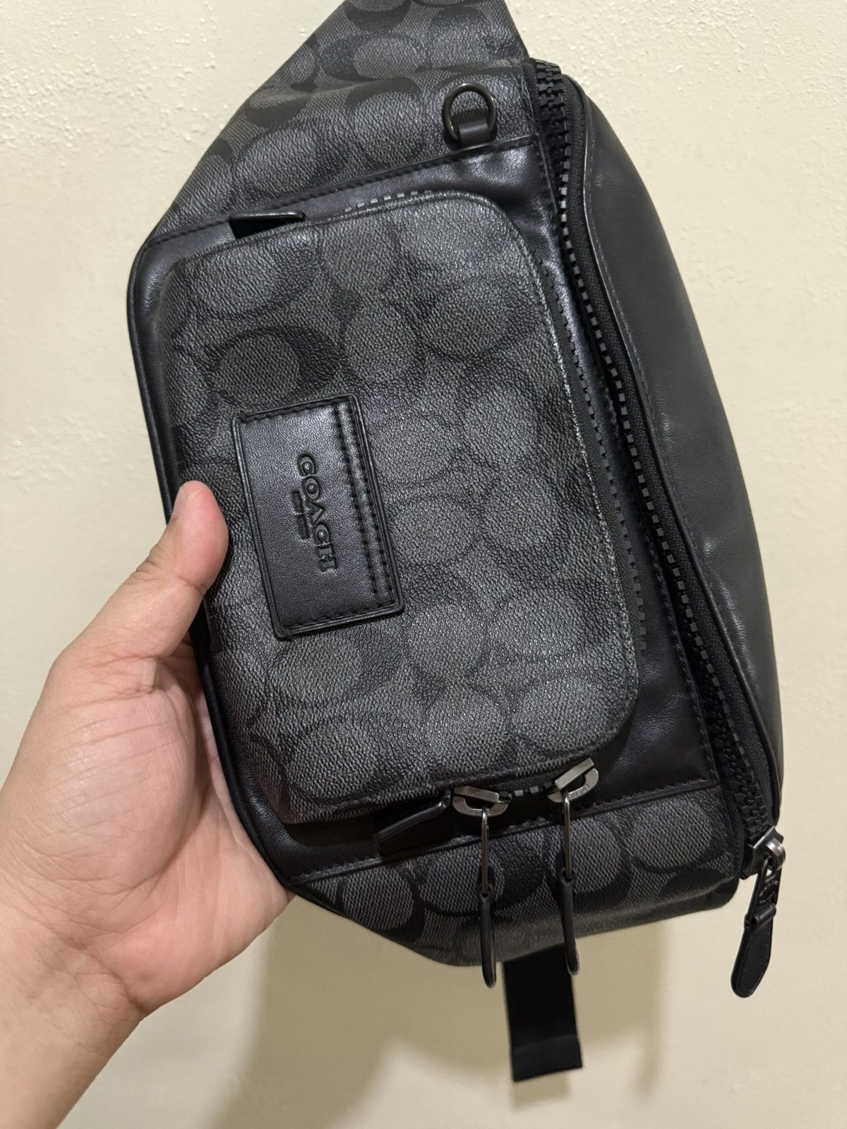 Coach Coach Black Tracker Monogram Waist Bag Size ONE SIZE - 2 Thumbnail