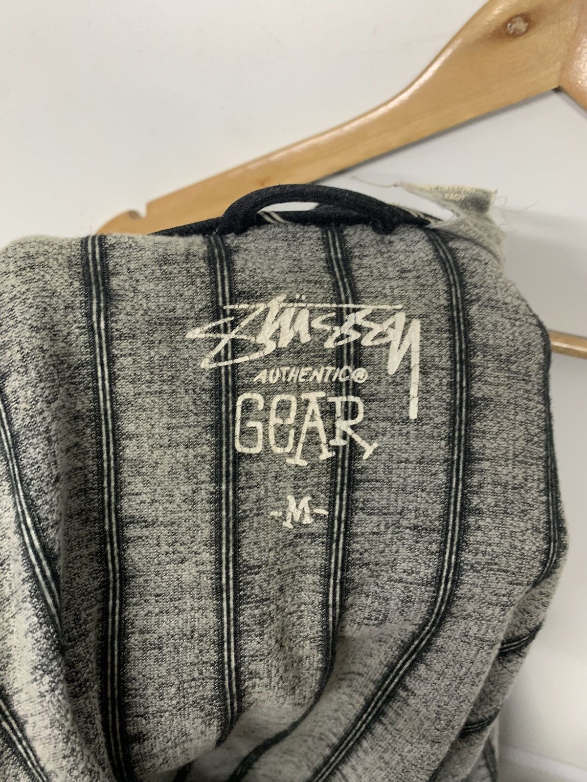 Stussy Very Rare‼️Stussy Spellout Full Zipper Down Sweater Size US M / EU 48-50 / 2 - 6 Thumbnail