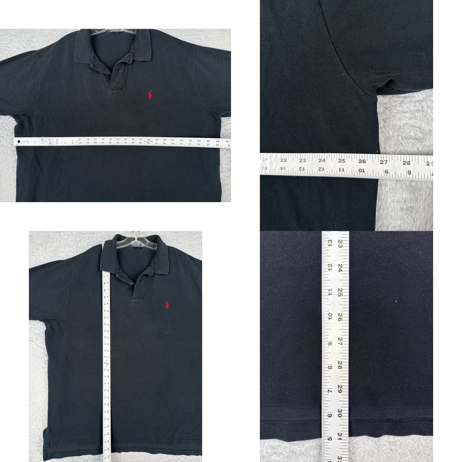 Polo Ralph Lauren VINTAGE Polo Ralph Lauren Polo Shirt Adult 2XL Black 100% Cotton Jersey Polo Shirt Mens 2XL Black Vintage American Sports Theme Size US XXL / EU 58 / 5 - 8 Thumbnail