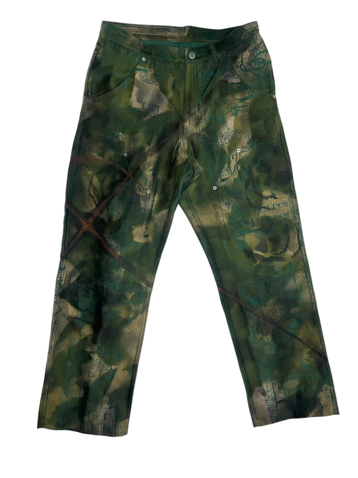 Vintage Resistance Camouflage Carpenter Pants Size US 30 / EU 46 - 1 Thumbnail
