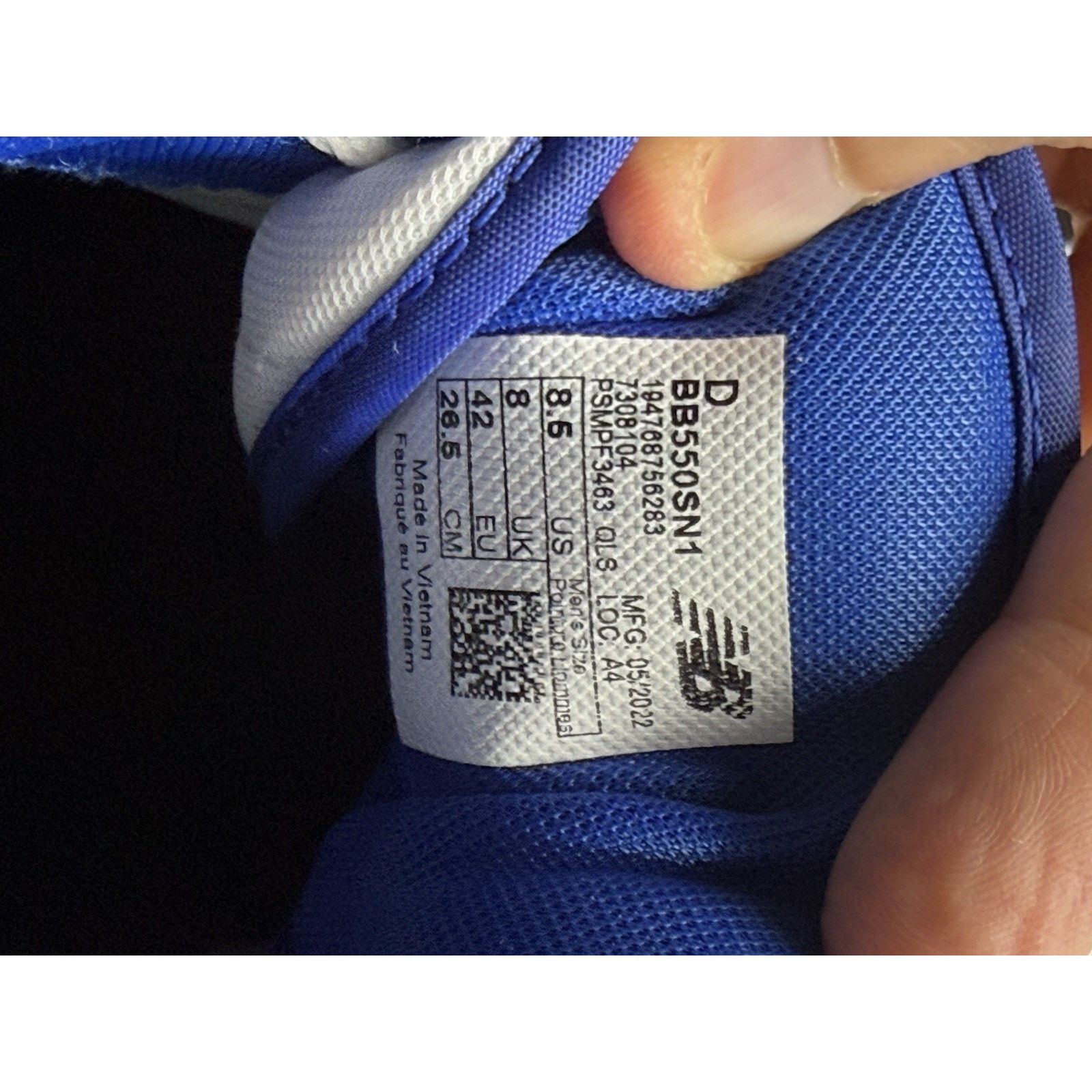 New Balance Size 8.5 - New Balance 550 White Team Royal Size US 8.5 / EU 41-42 - 4 Thumbnail