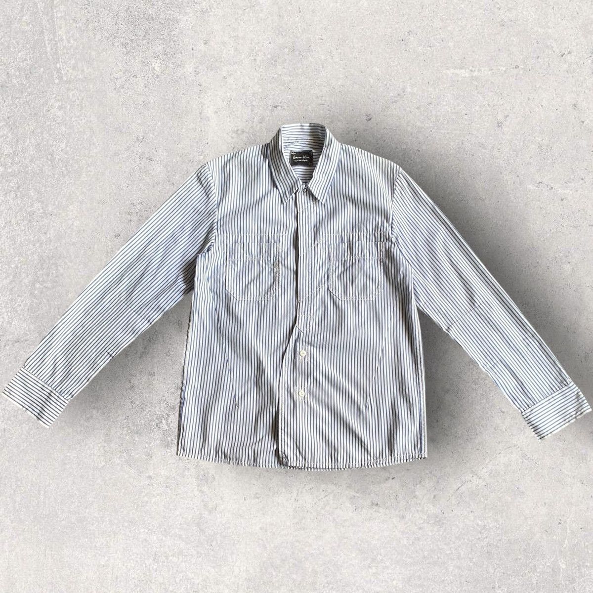Number (N)ine Fall08 (My Own Private Portland) Dart Striped Shirt Look 8 Size US M / EU 48-50 / 2 - 3 Thumbnail