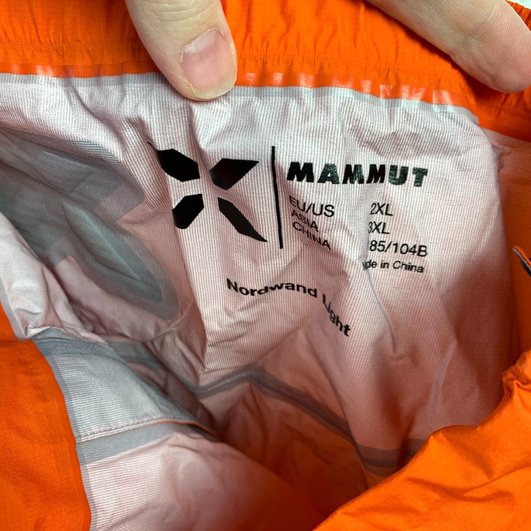 Mammut Mammut Arumita Orange Nordwand Light HS Hard Shell Pants Mens 2XL NWT Size US 39 - 8 Thumbnail