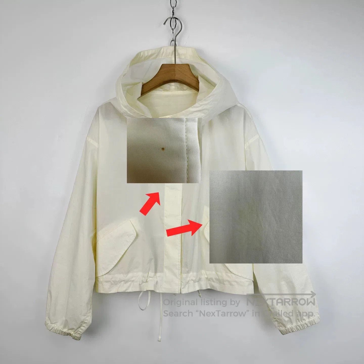 Jil Sander Jil Sander White Oversized Hooded Jacket. Size M / US 6-8 / IT 42-44 - 7 Thumbnail