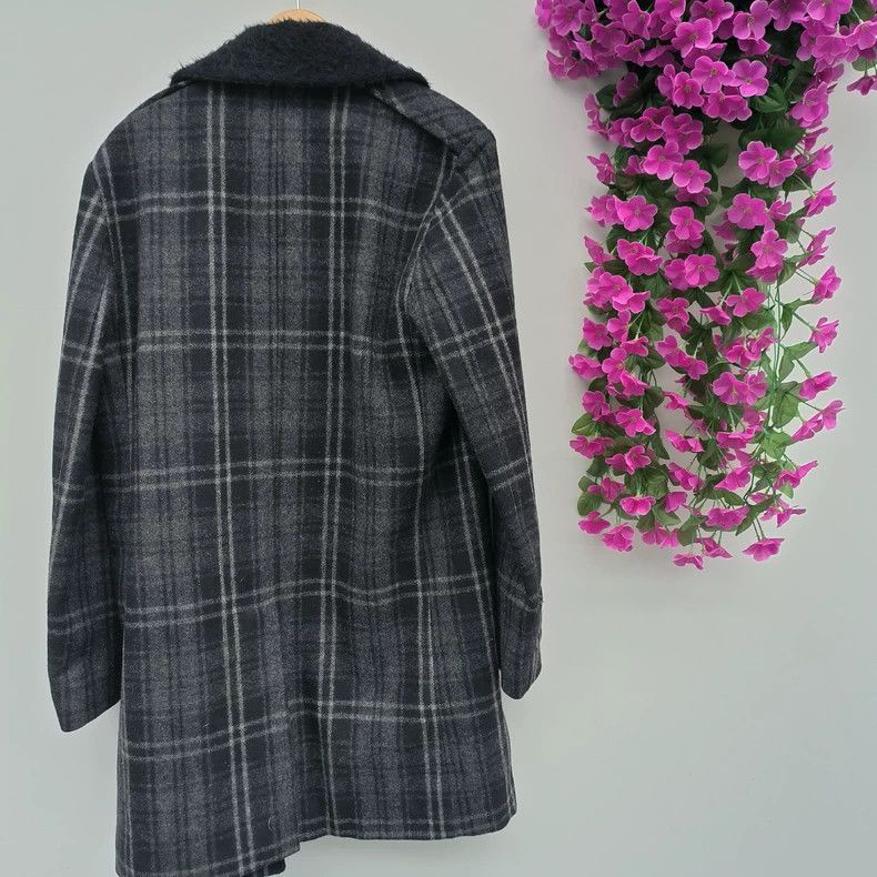 Saint Laurent Paris Saint Laurent Paris Autumn and winter plaid fur coat-2506 Size US M / EU 48-50 / 2 - 2 Thumbnail