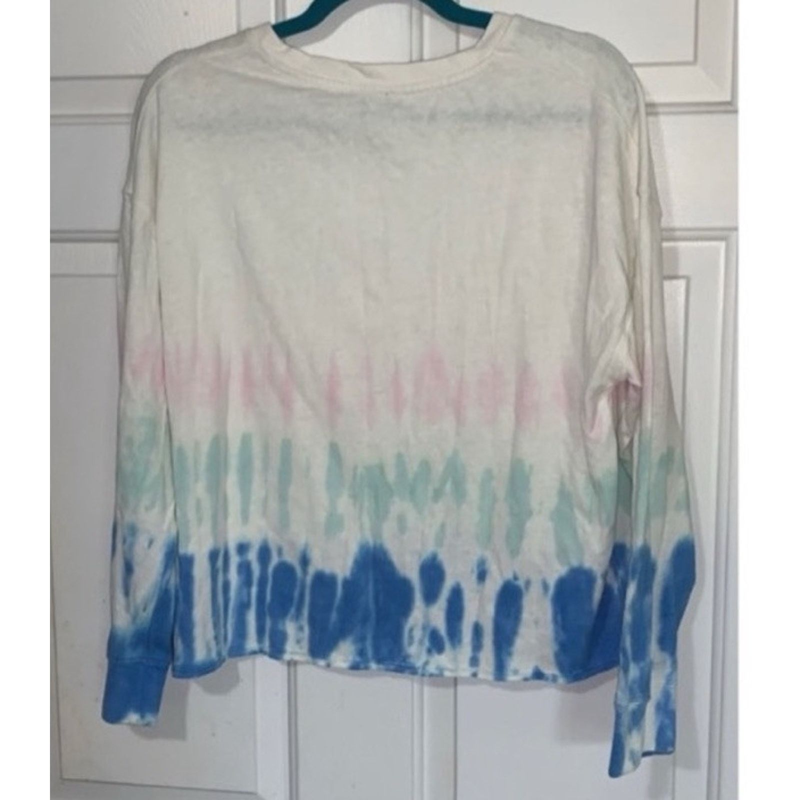 Splendid SPLENDID White Blue Pink Tie Dye Top NWT $148 L Size L / US 10 / IT 46 - 4 Thumbnail