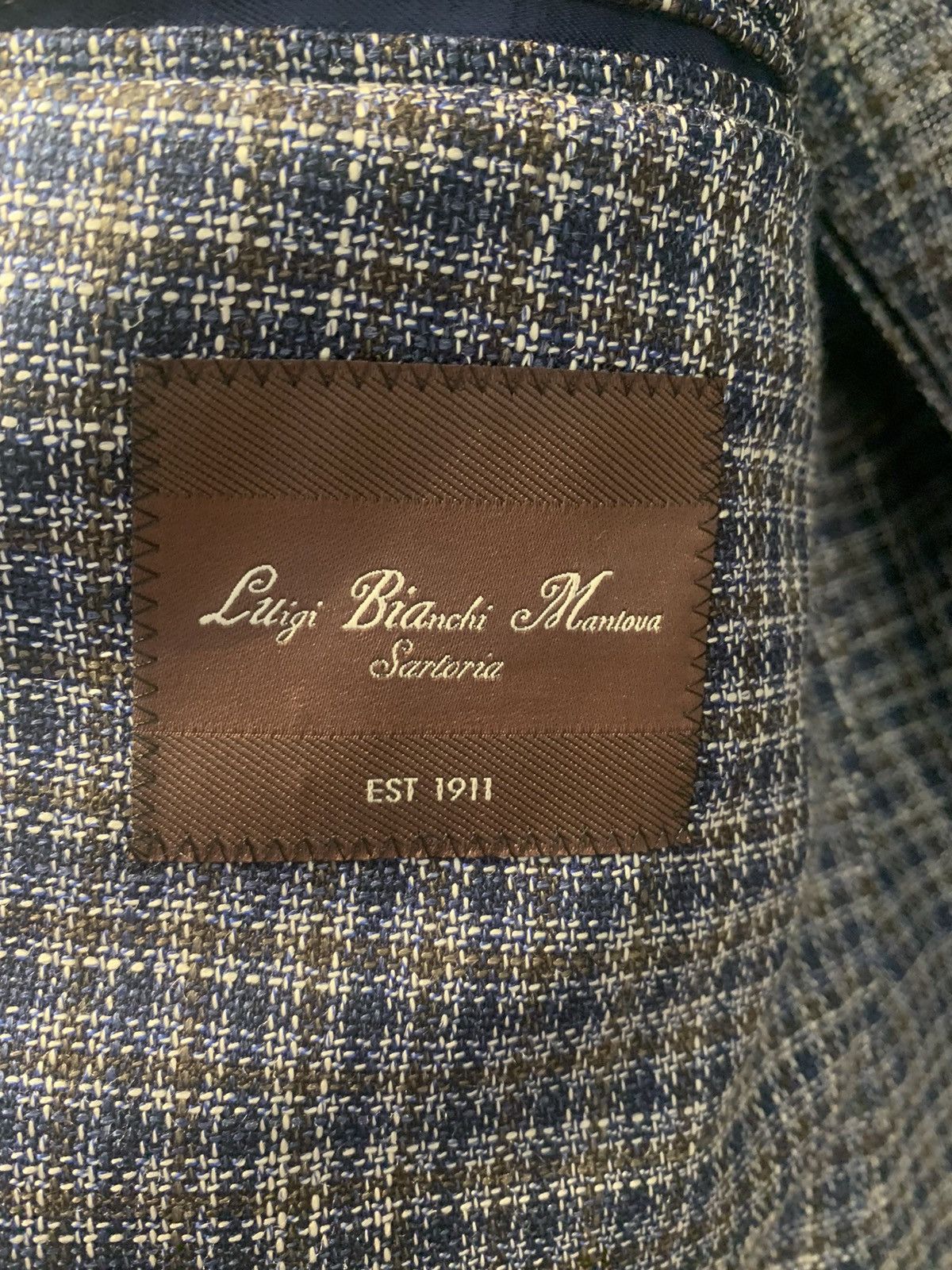 L.B.M. 1911 Luigi Bianchi Wool/Silk 2 Button Jacket Size 50R - 4 Thumbnail