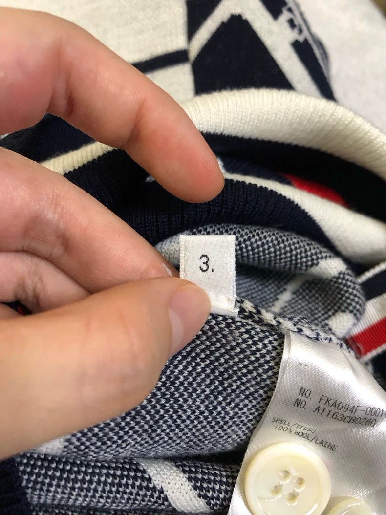 Thom Browne Thom Browne Colorfully printed elephant V-neck wool sweate Size M / US 6-8 / IT 42-44 - 6 Thumbnail