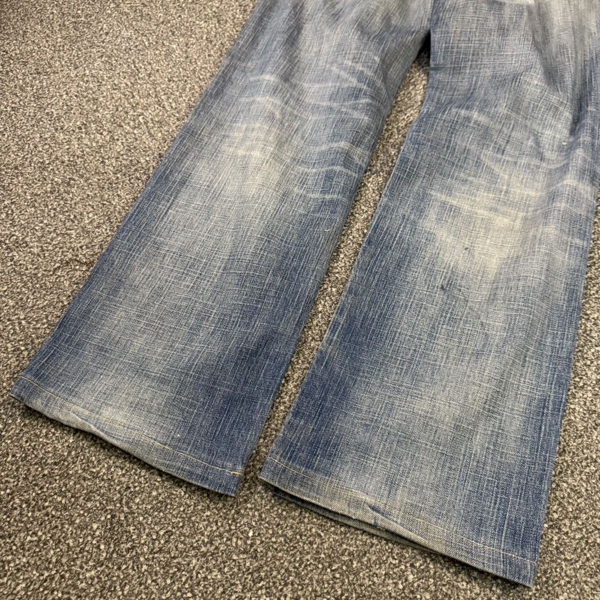 Seditionaries 🔥 Y2K Distressed J950 WideLeg Thrashed Denim Size US 32 / EU 48 - 8 Thumbnail