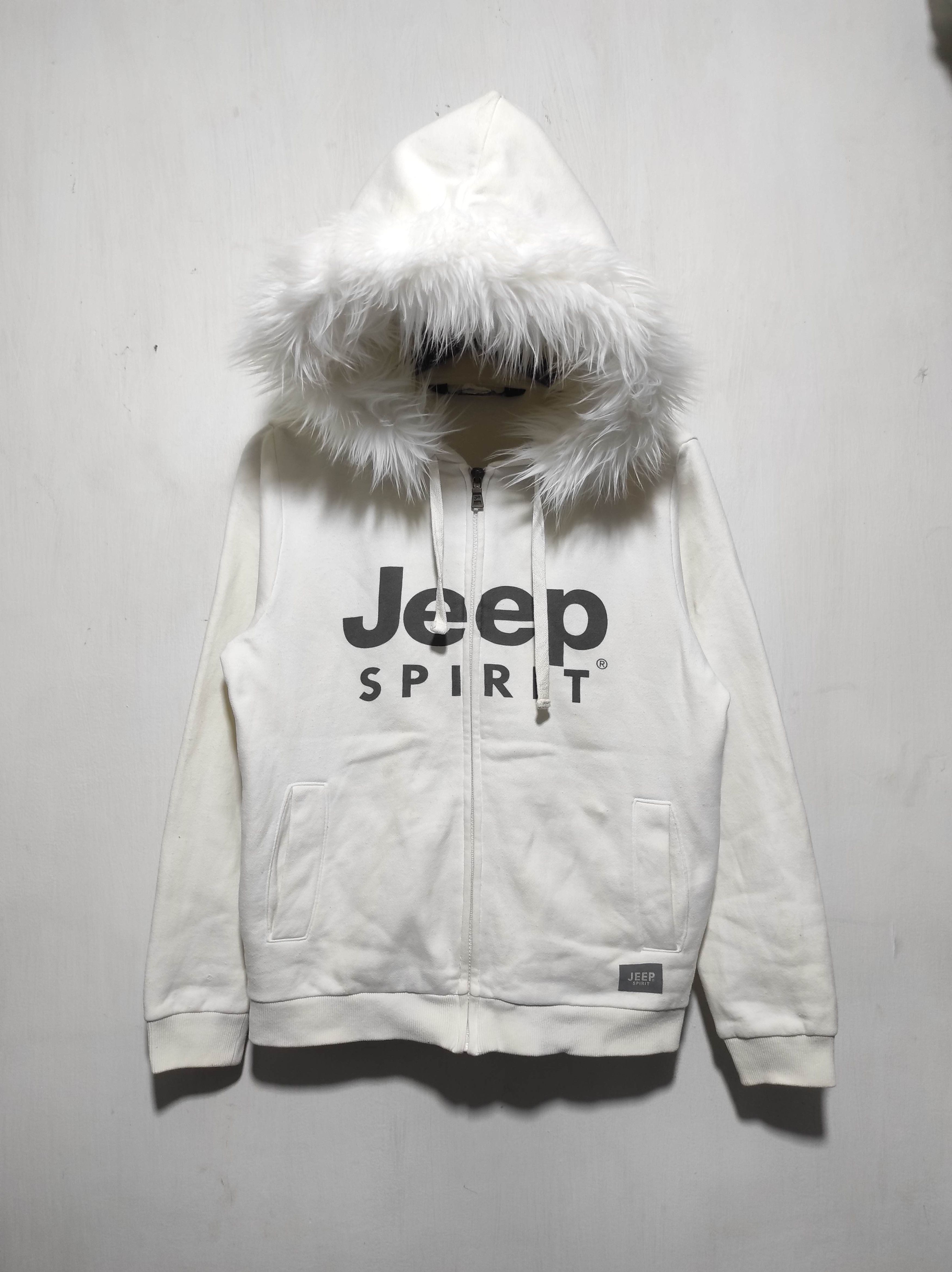 Japanese Brand Jeep Spirit White Zip Fur Hoodie Lgb Style Size US S / EU 44-46 / 1 - 2 Thumbnail