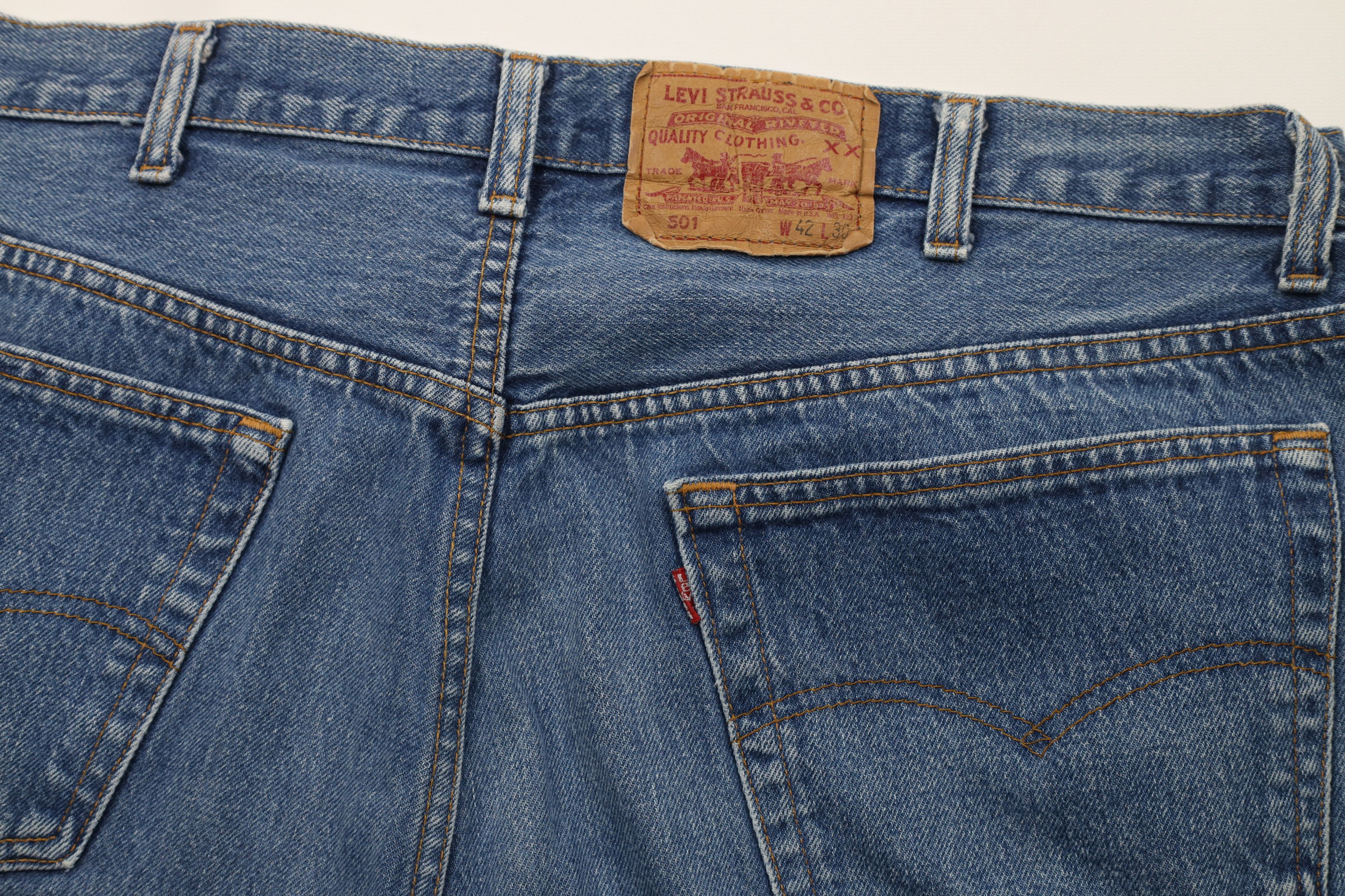 Levi's Vintage 90s Levis 501xx Button Fly Original Fit Jeans USA Size US 42 / EU 58 - 9 Thumbnail