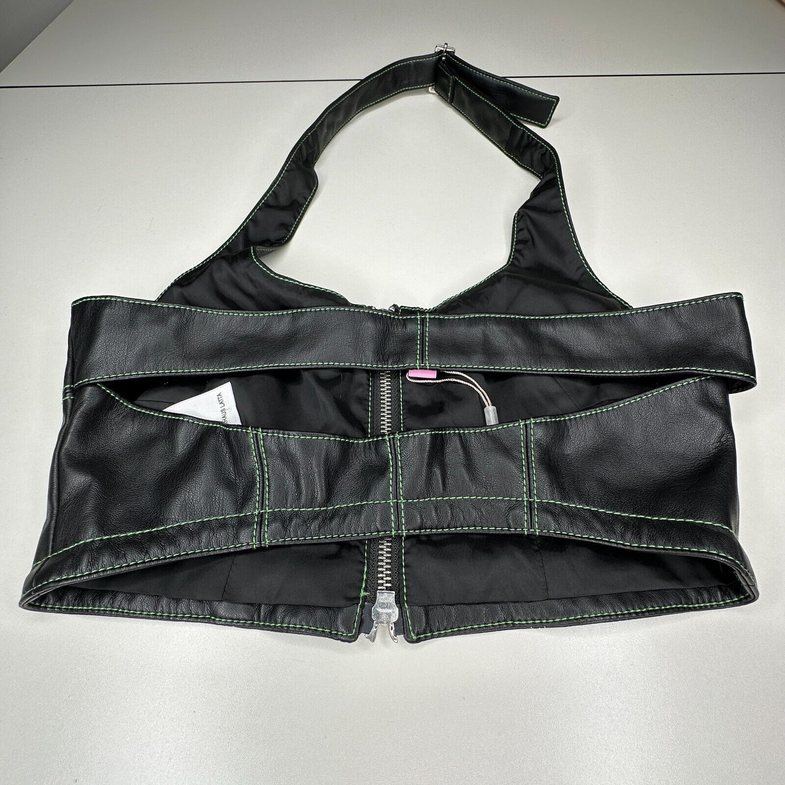 Eckhaus Latta NWOT Eckhaus Latta Black Halterneck Tonal Stitch Scoop Neck Size M / US 6-8 / IT 42-44 - 5 Thumbnail