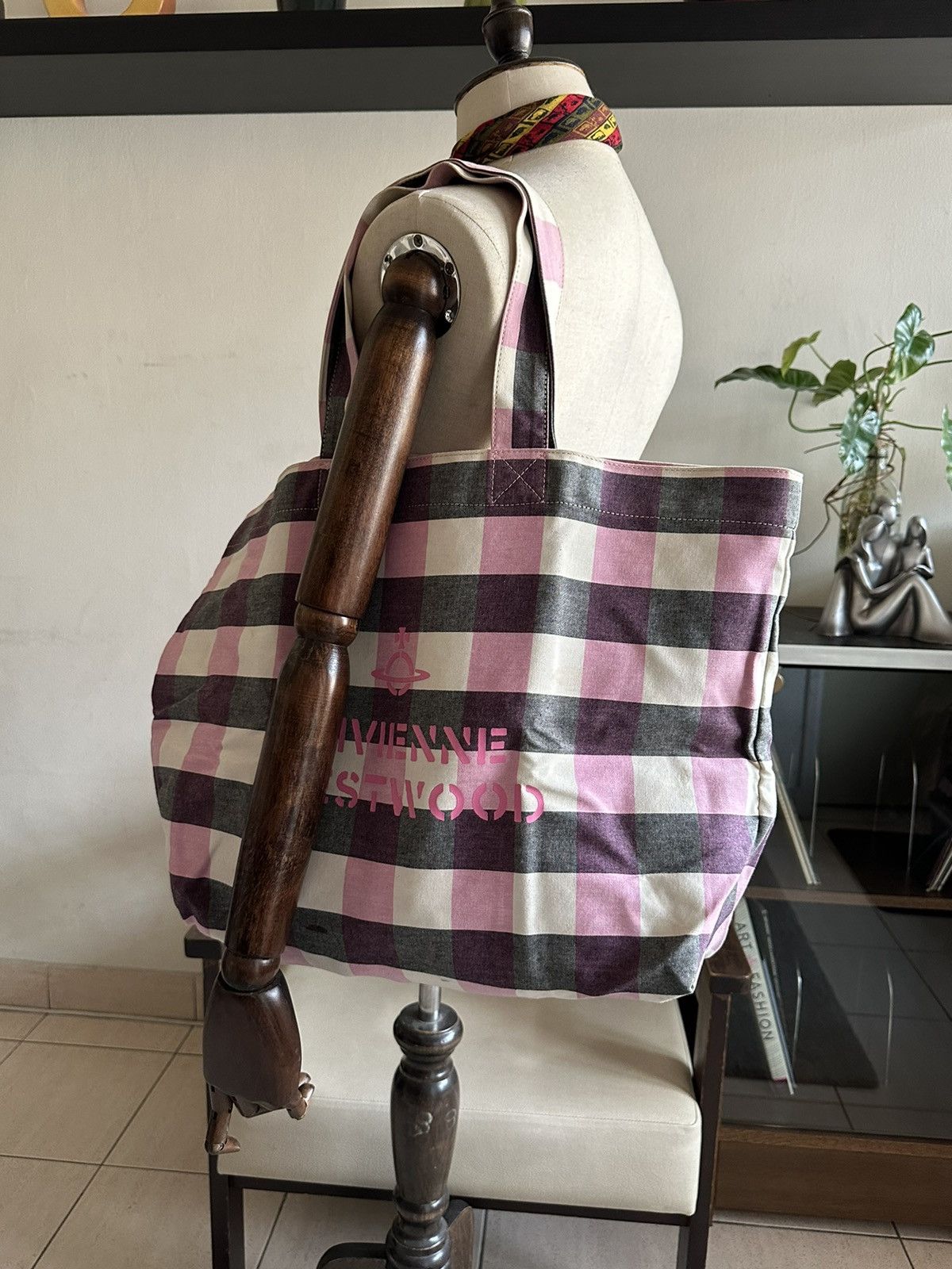 Vivienne Westwood 1990s Vivienne Westwood Orb Logo Tote Bag Size ONE SIZE - 13 Thumbnail