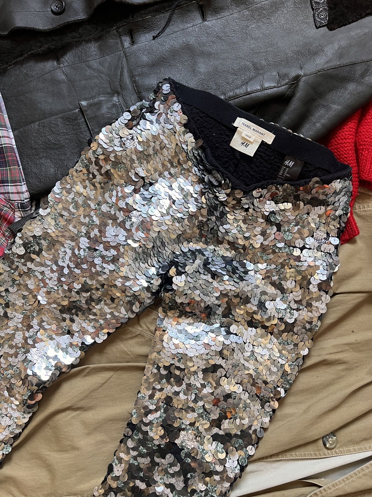 H&M × Isabel Marant Isabel Marant X H&M Pour Mermaid Leggings Stretching Pants Size 28" / US 6 / IT 42 - 8 Thumbnail