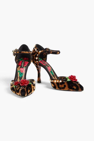 Dolce & Gabbana o1y0925 Leopard-Print Spike Heel Pumps in Brown/Black Size US 6 / IT 36 - 4 Thumbnail