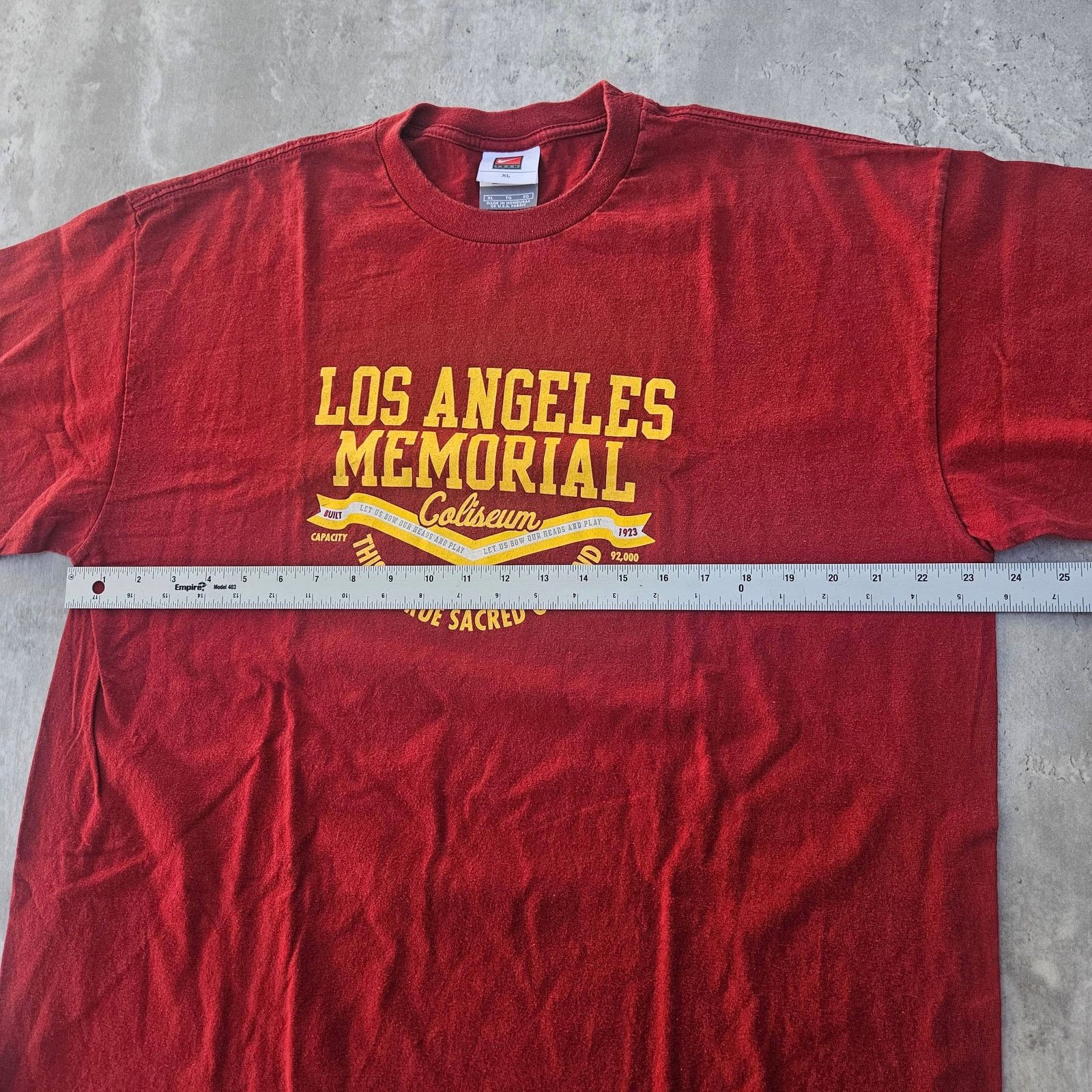 Nike Vintage Nike Teams USC T-Shirt Size Men's XL Red Size US XL / EU 56 / 4 - 5 Thumbnail