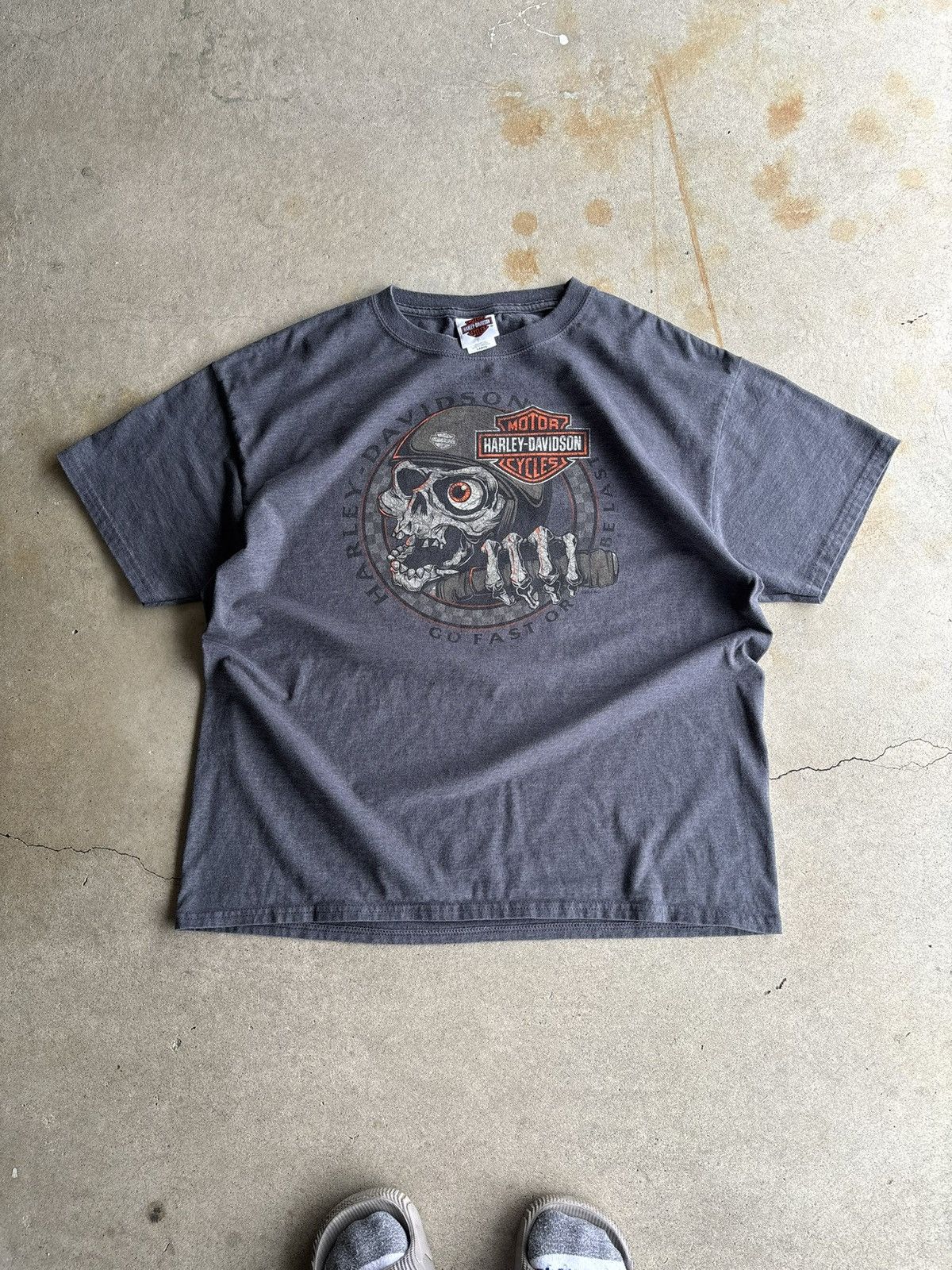 Harley Davidson Vintage Harley Davidson Skull Jester Dublin Ireland Bike Tee Size US L / EU 52-54 / 3 - 1 Thumbnail