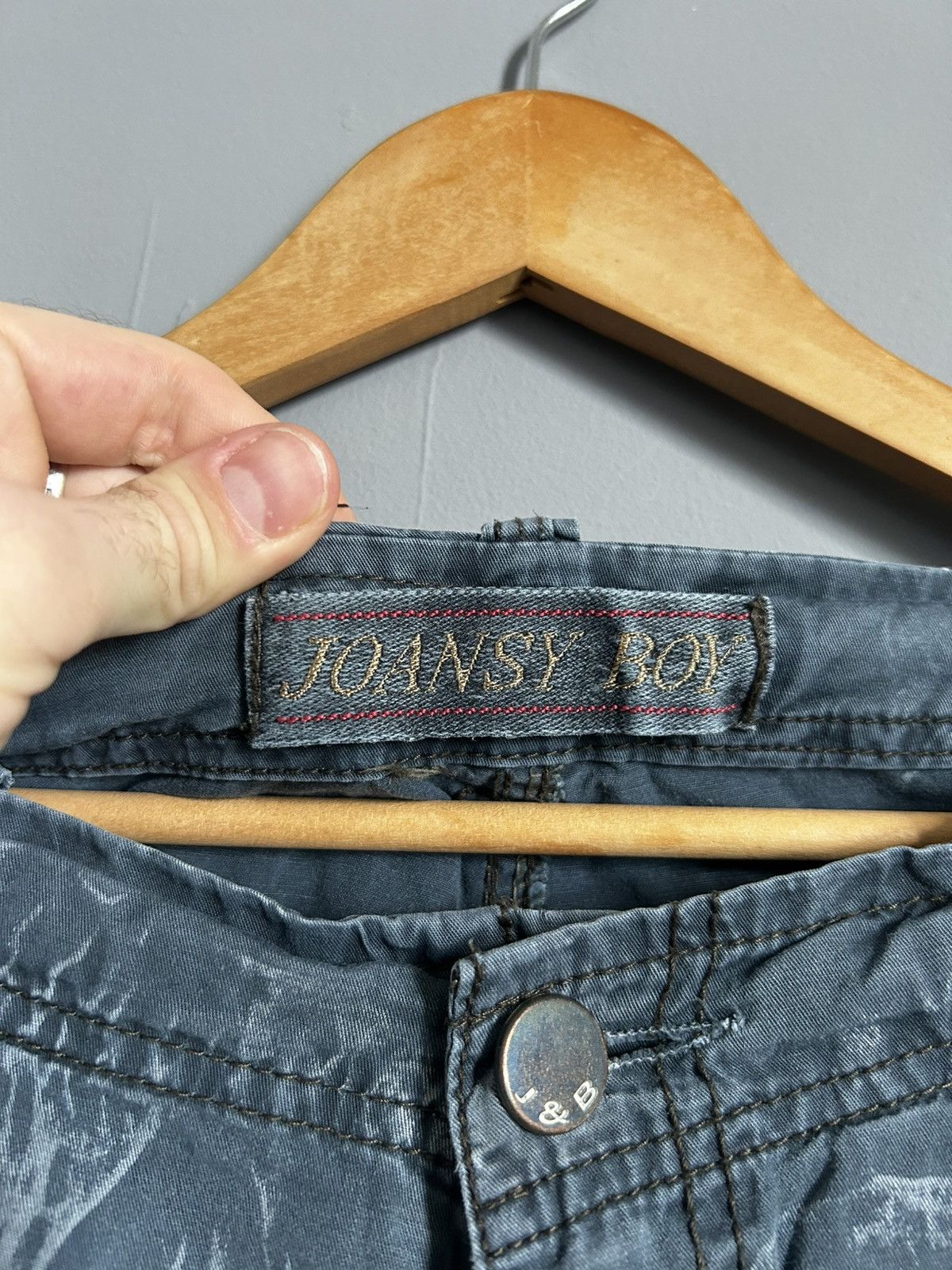 Japanese Brand × Vintage Vintage Avant Garde Y2k Washed Japan Cargo Shorts Size US 34 / EU 50 - 6 Thumbnail