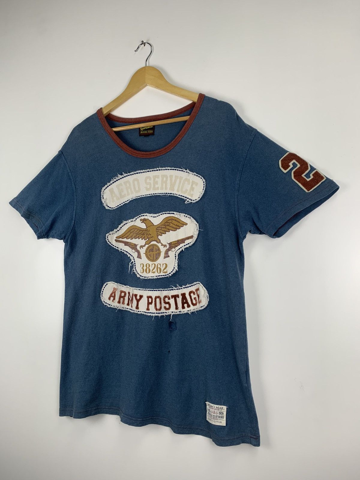 Avirex Vintage Avirex USA T-Shirt Size US XL / EU 56 / 4 - 4 Thumbnail