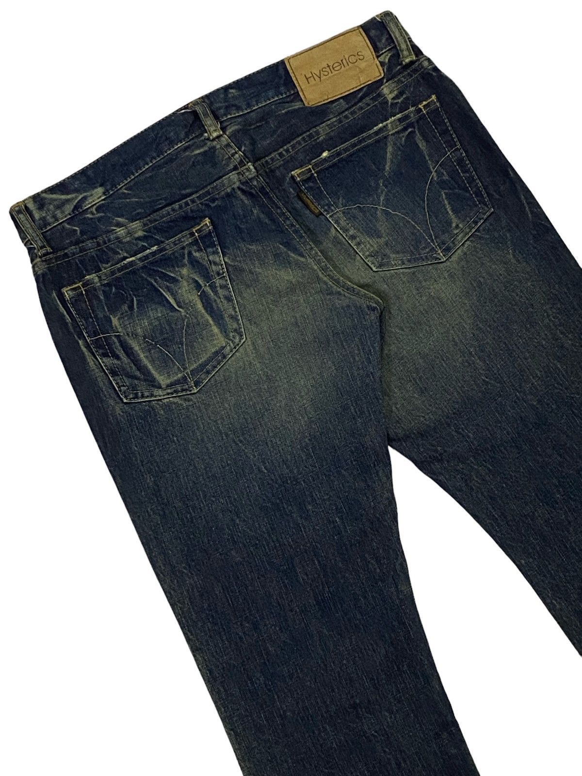 Hysteric Glamour Hysteric Glamour Flared Distressed Denim Pants Size 31" - 19 Thumbnail