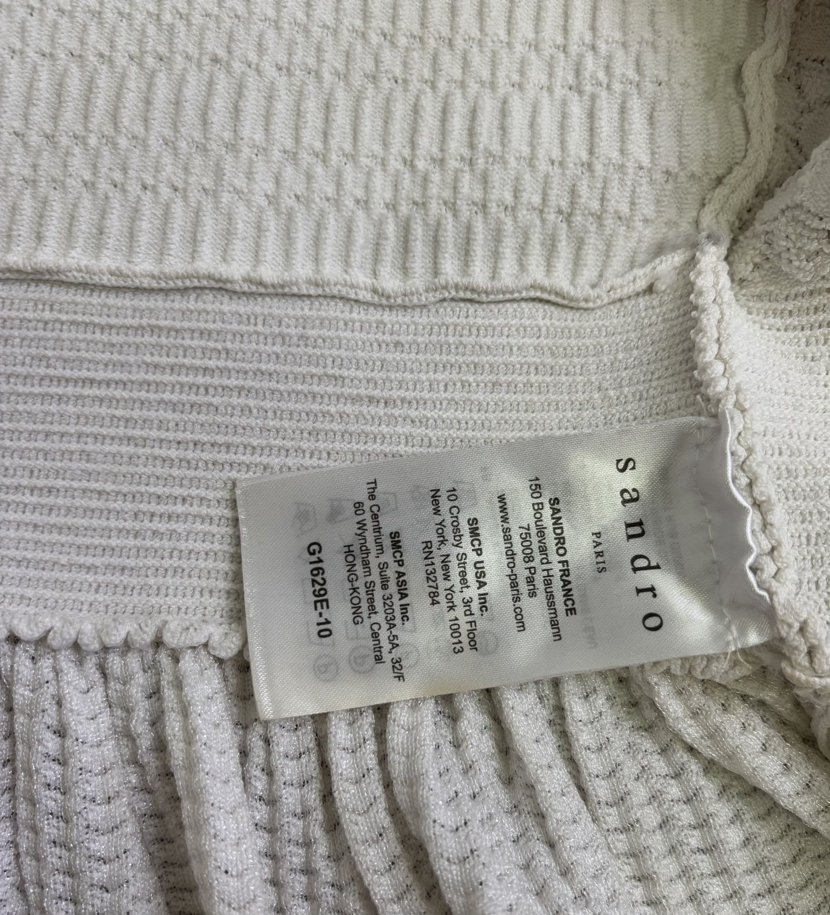 Sandro Sandro White zip cardigan size S Size S / US 4 / IT 40 - 20 Thumbnail