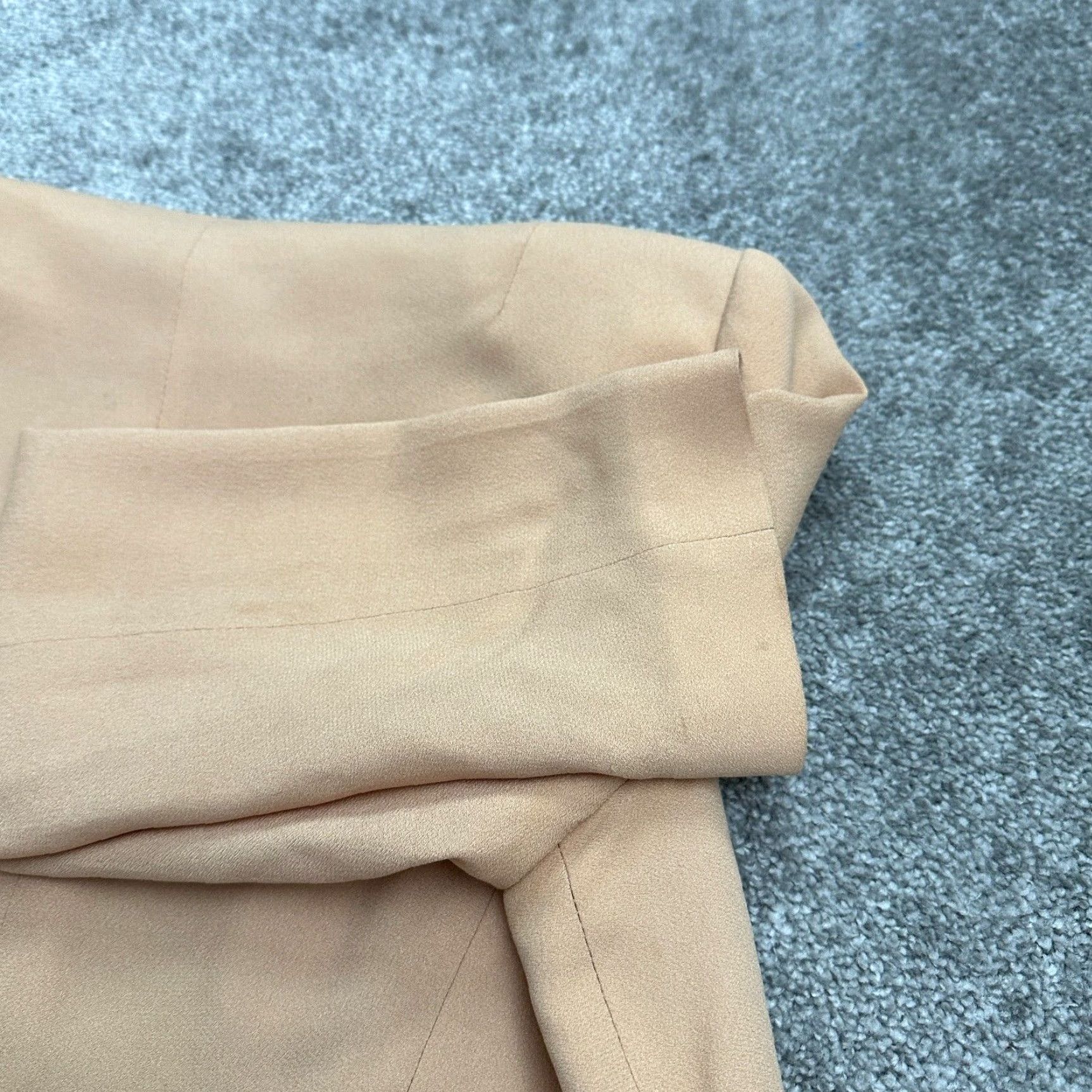 Zara Zara Blazer Coat Jacket Womens S Peach Lined Lightweight Workwear Summer Spring Fall All Seasons Regular Long Sleeve Orange Size S / US 4 / IT 40 - 4 Thumbnail
