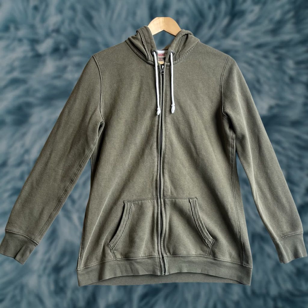Mossimo Mossimo Supply Co Hoodie Full Zip Olive Green Drawstring Kangaroo Pocket Large Women L Green Hooded Pockets Full Zip Knit Casual Size L / US 10 / IT 46 - 1 Thumbnail