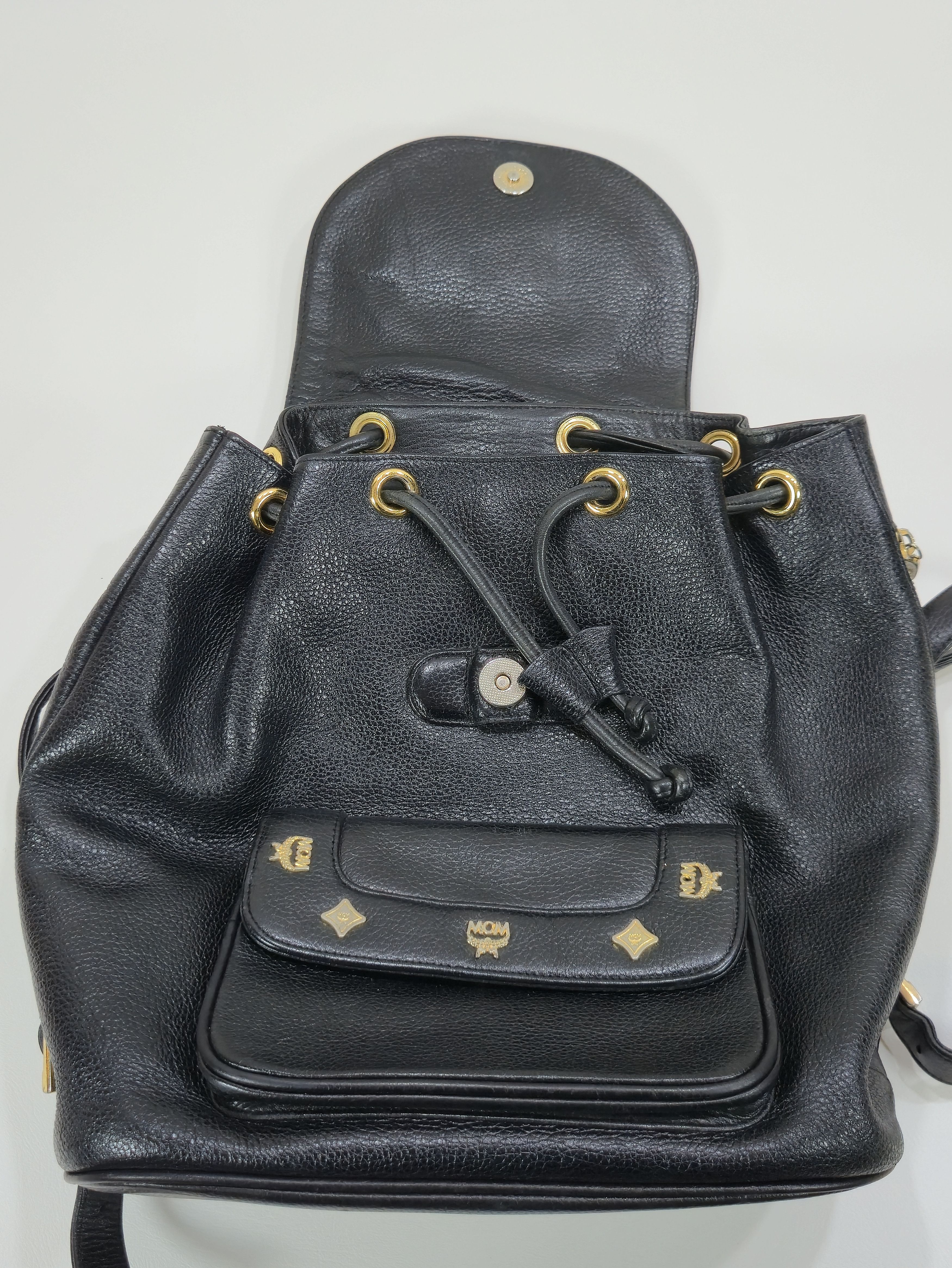 MCM Vintage MCM Gold Hardware Backpack / Bag Size ONE SIZE - 9 Thumbnail