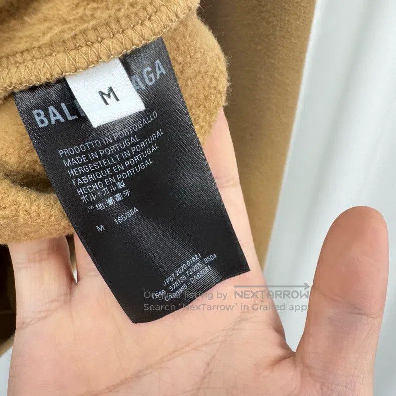 Balenciaga Balenciaga Khaki Embroidered Letter Hoodie Size US M / EU 48-50 / 2 - 6 Thumbnail