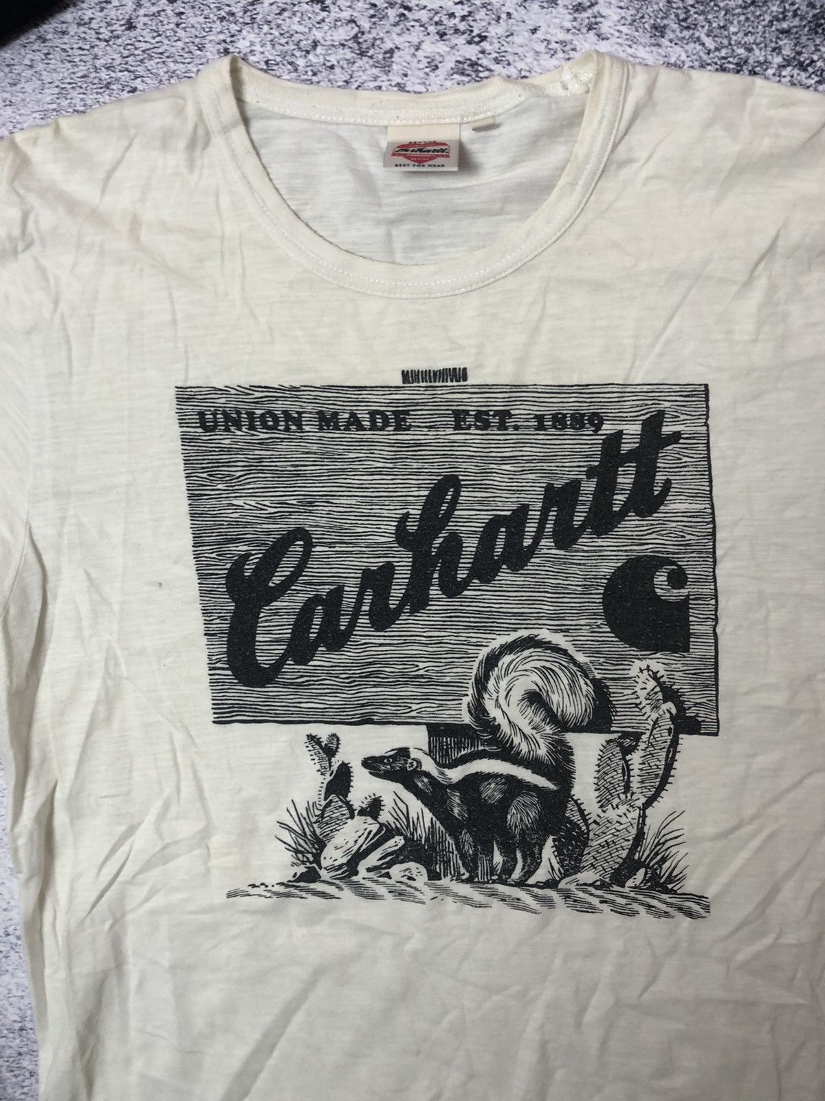 Carhartt Vintage T-shirt Carhartt size L rare y2k usa casual ykk Size US L / EU 52-54 / 3 - 6 Thumbnail