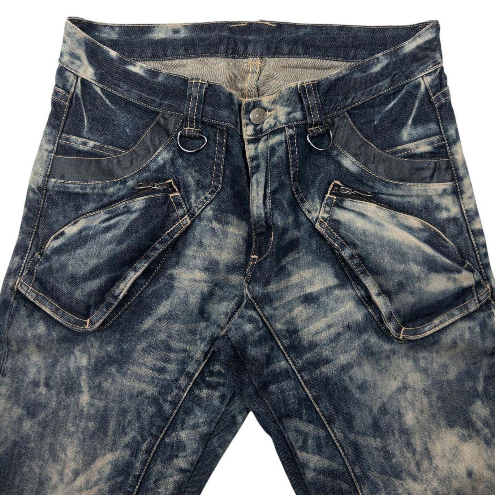 Other Vintage PPFM Curved Stacked Leg Denim Jeans Size W33 Size US 33 - 6 Thumbnail