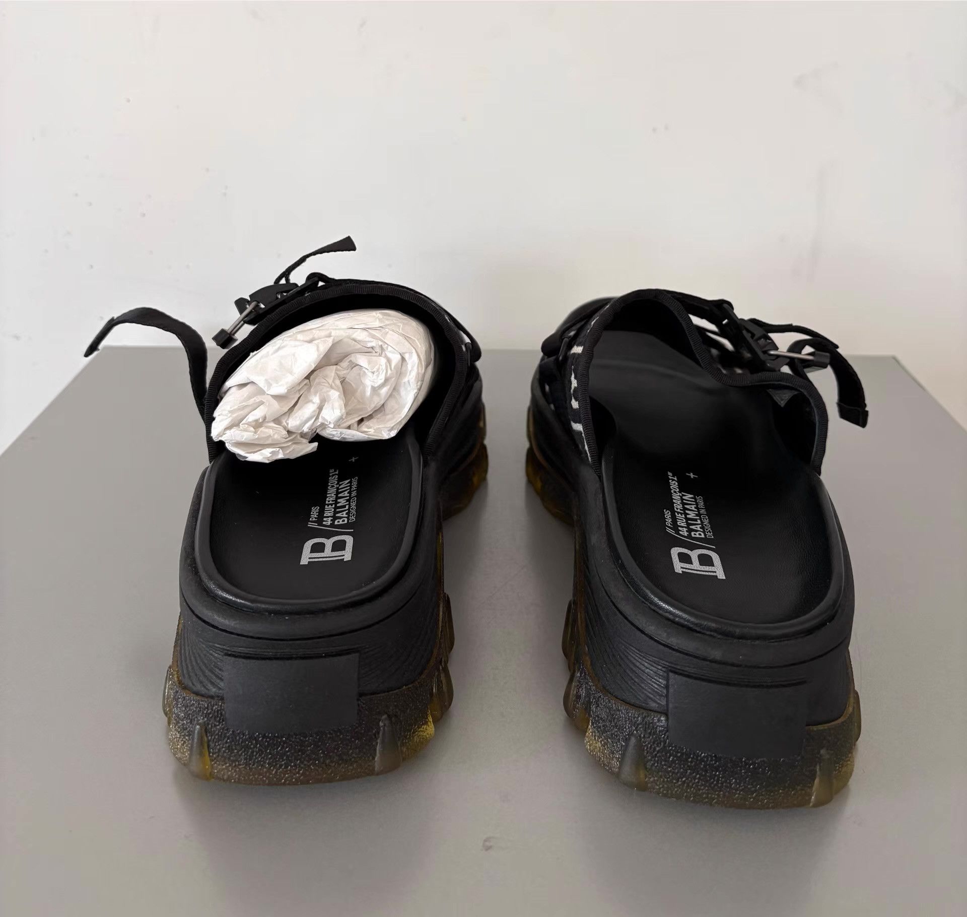 Balenciaga Balmain Men's Platform Sandals Ｑ21 Size US 8 / EU 41 - 6 Thumbnail