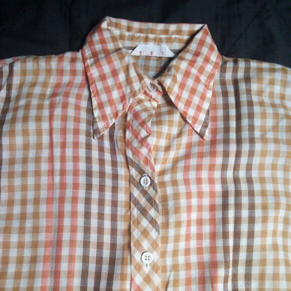 Other Vintage Laura Mae Plaid Check Button Shirt Long Sleeve Size M / US 6-8 / IT 42-44 - 1 Thumbnail