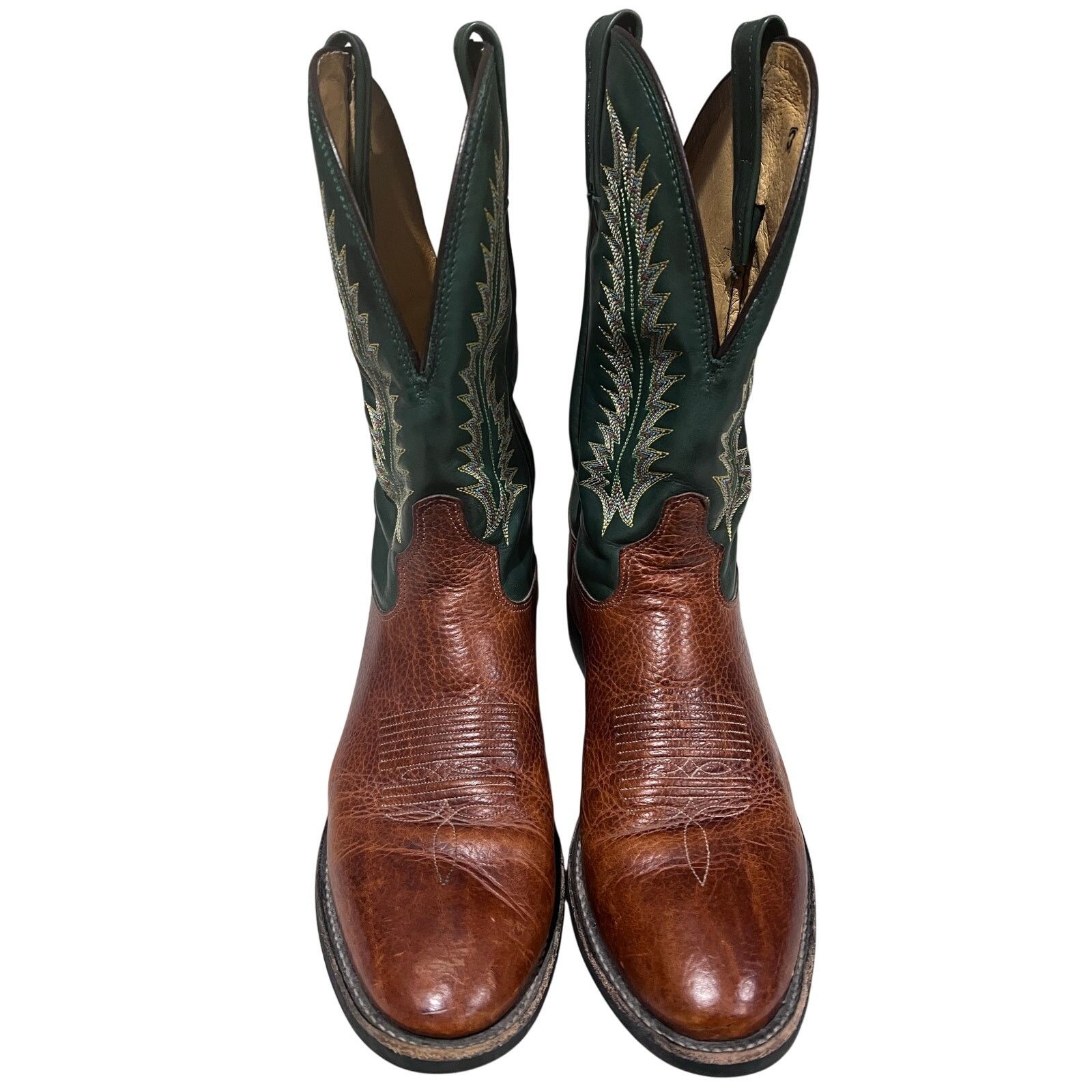 Tony Lama Tony Lama Cowboy Boots Mens 9D Western Leather Made USA Size US 9 / EU 42 - 4 Thumbnail