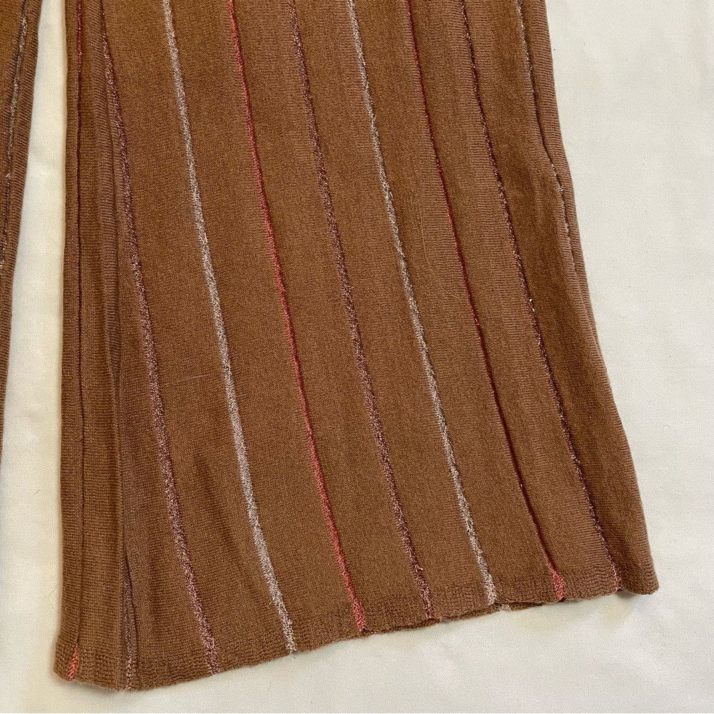 Other NWT New LUCKYLU Milano $211 Boho Brown Knit Pants Size S Size 28" / US 6 / IT 42 - 7 Thumbnail