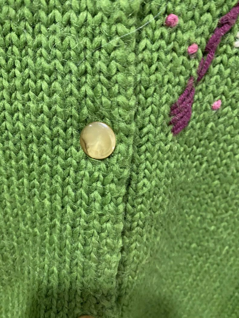 Comme des Garcons Comme Des Garcons Knitted jacket Grass Green Chest Embroid Size M / US 6-8 / IT 42-44 - 5 Thumbnail