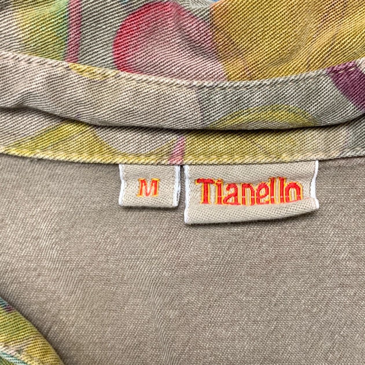 Vintage VTG Tianello Suzy Blouse Womens Medium Gray Asian Floral Button Up Made In USA Size M / US 6-8 / IT 42-44 - 5 Thumbnail