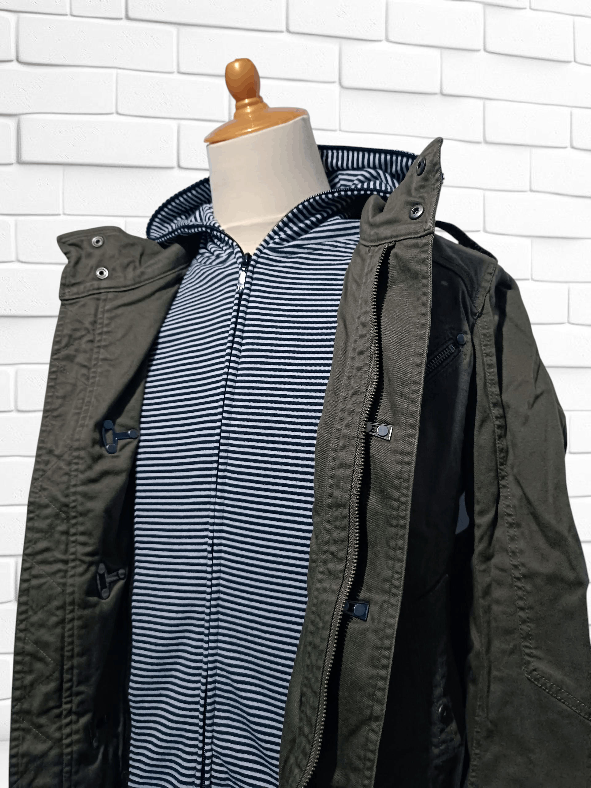 Japanese Brand Hideaways Nicole Double Layer Hoodie Jacket Size US M / EU 48-50 / 2 - 2 Thumbnail