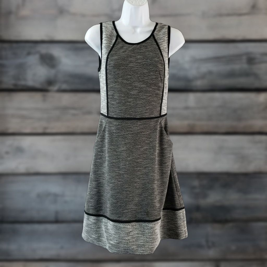 Vintage 41 Hawthorn Womens Dress Sz S Gray Black Sleeveless Keyhole Pocket Side Zip Fit & Flare Casual Vintage No N/A Size S / US 4 / IT 40 - 1 Thumbnail