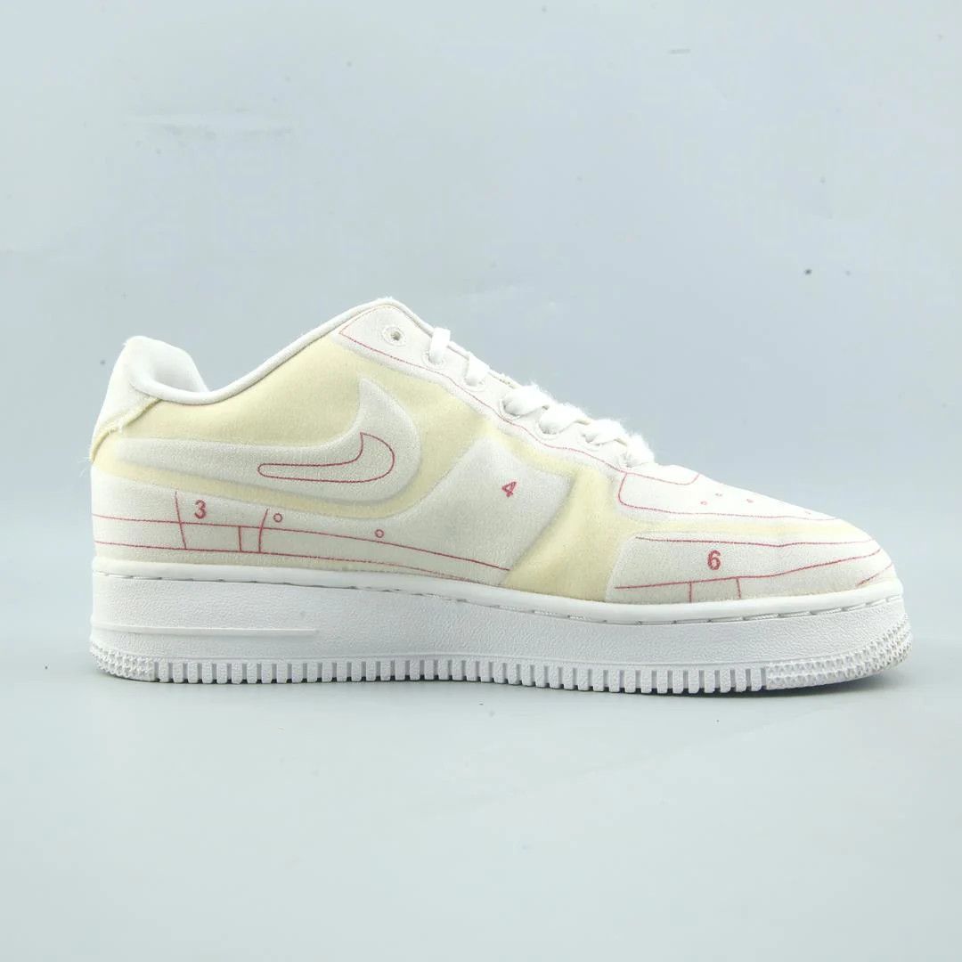 Nike Nike Air Force 1 Low '07 LX "Blueprint" sneakers white red Size US 5 / EU 37 - 2 Thumbnail