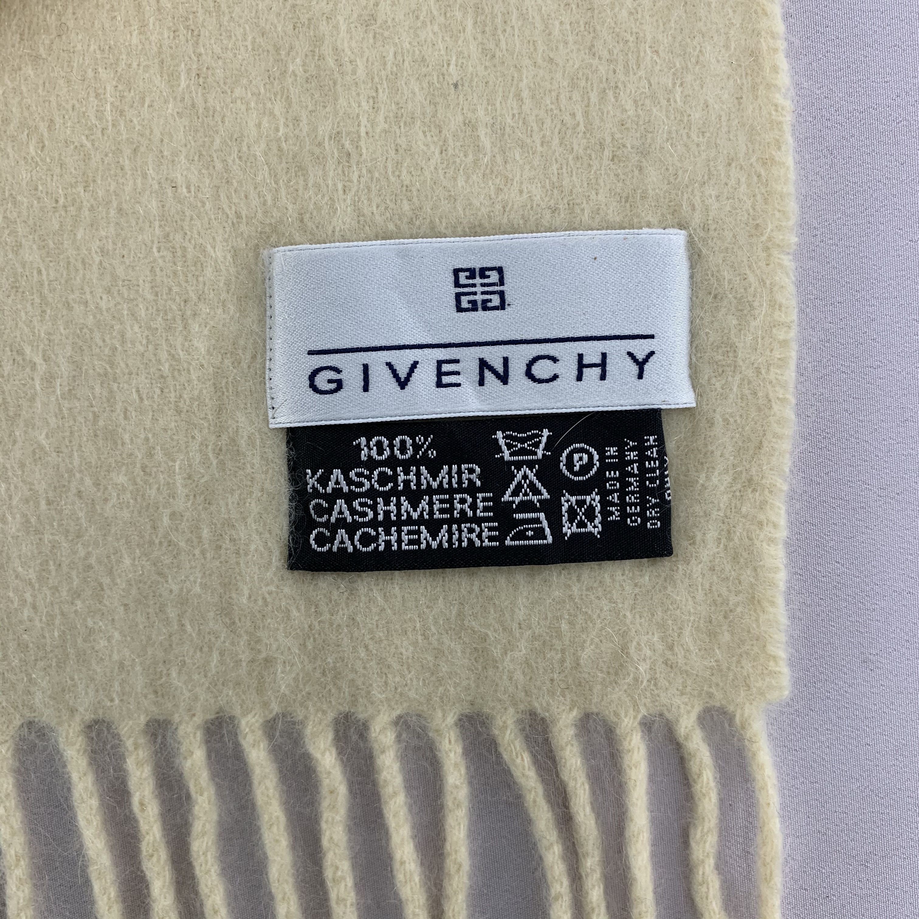Givenchy Givenchy Scarf Cashmere Muffler Neck Wrap BL5047 Size ONE SIZE - 5 Thumbnail