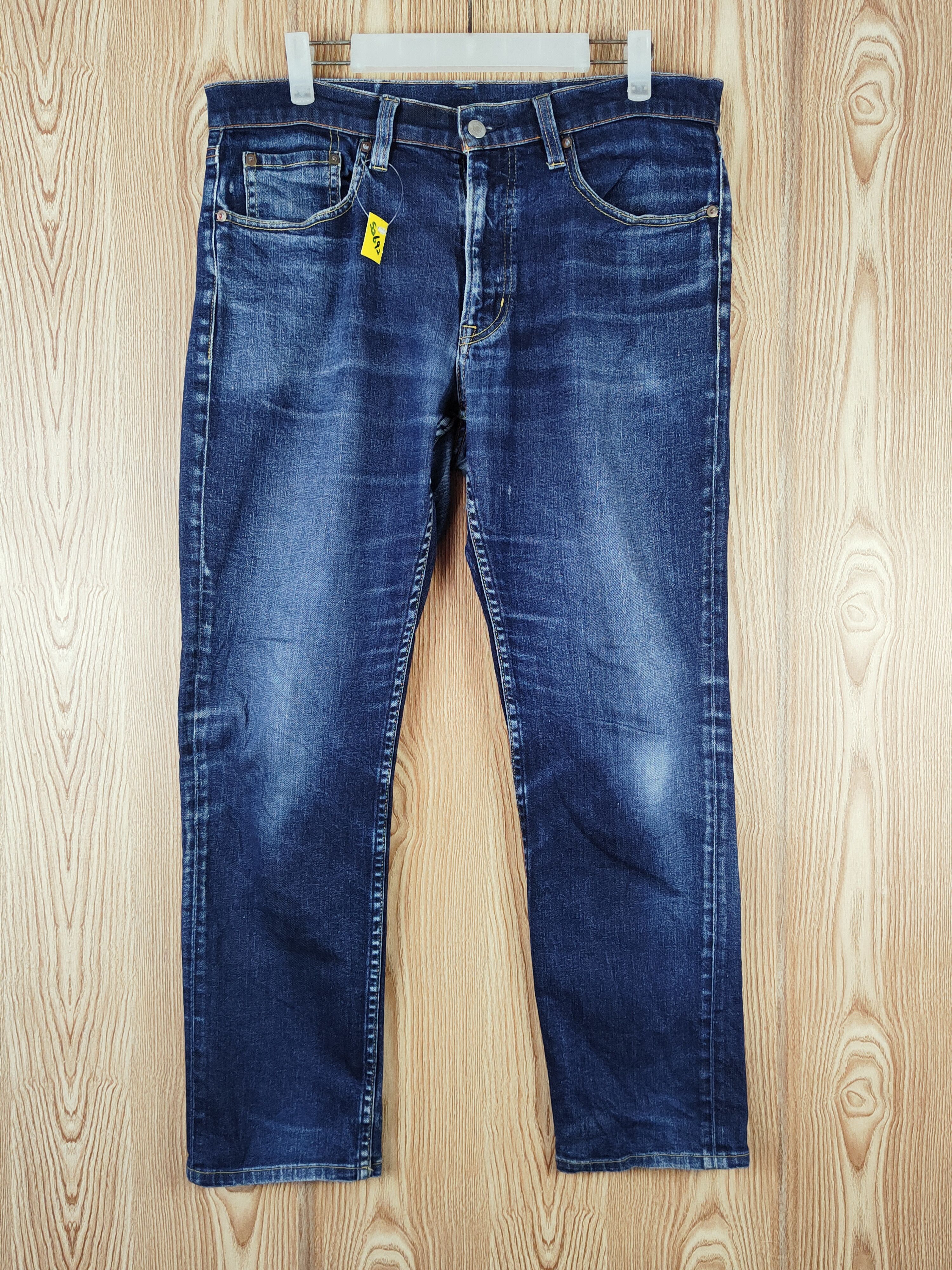 Japanese Brand Japanese Brand Dark Blue Distressed Ripped Jeans #S2692 Size US 34 / EU 50 - 1 Thumbnail