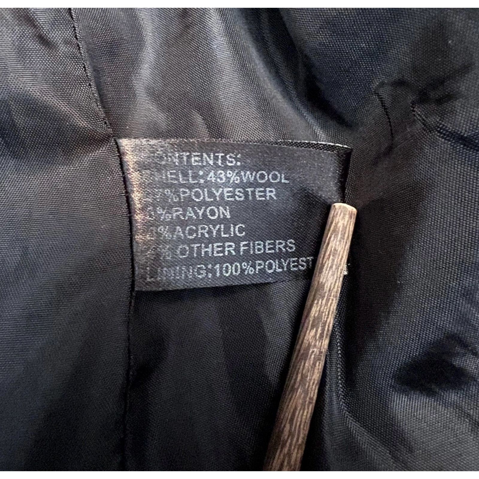 Other Giacca Women Plaid Wool Blend Peacoat Jacket Large Gray Coat Size L / US 10 / IT 46 - 4 Thumbnail