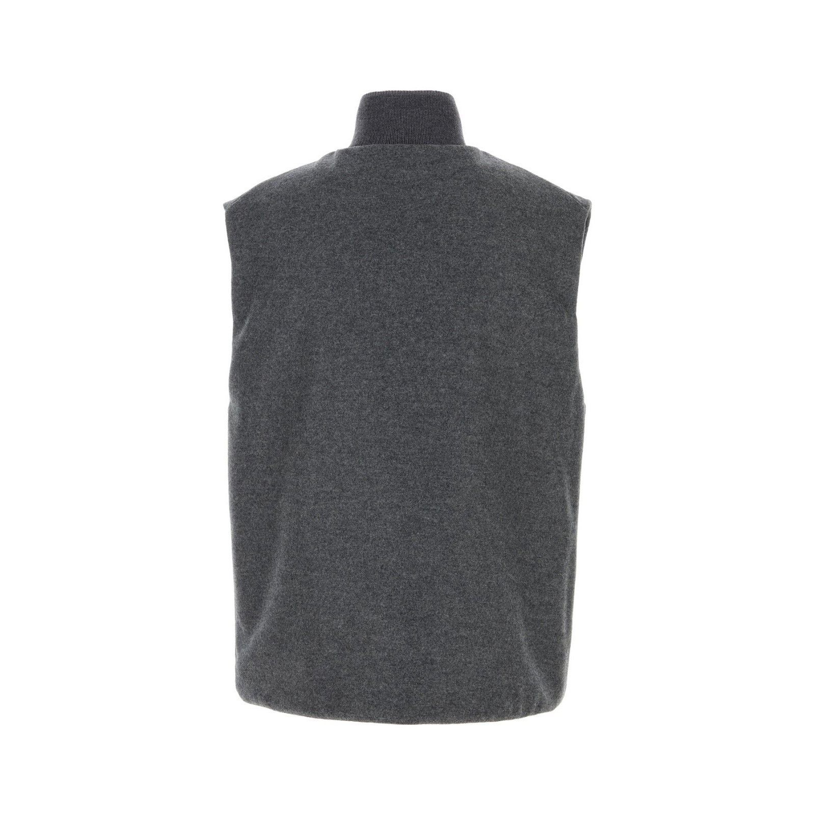 Jil Sander JIL SANDER Dark Gray Sleevless Jacket New & Authentic (Men's Size US L / EU 52-54 / 3 - 2 Thumbnail
