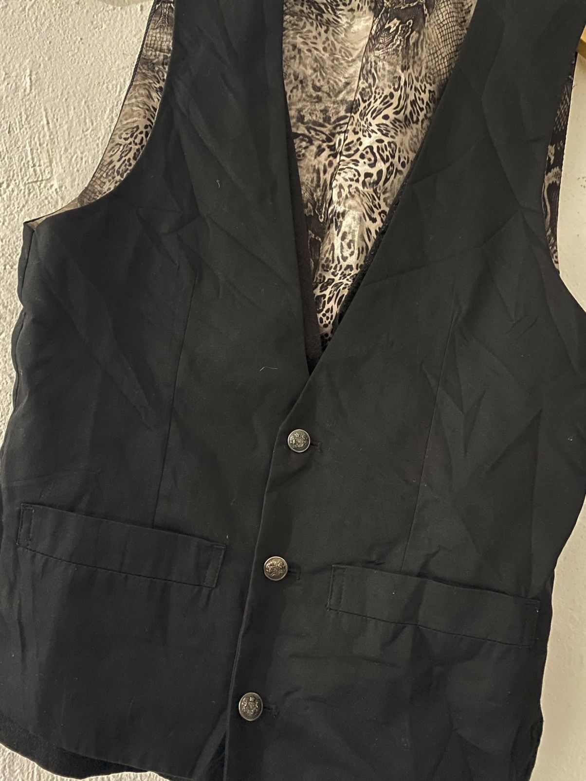 Tornado Mart Tornado Mart Leopard Pattern Button Up Vest Size US L / EU 52-54 / 3 - 6 Thumbnail